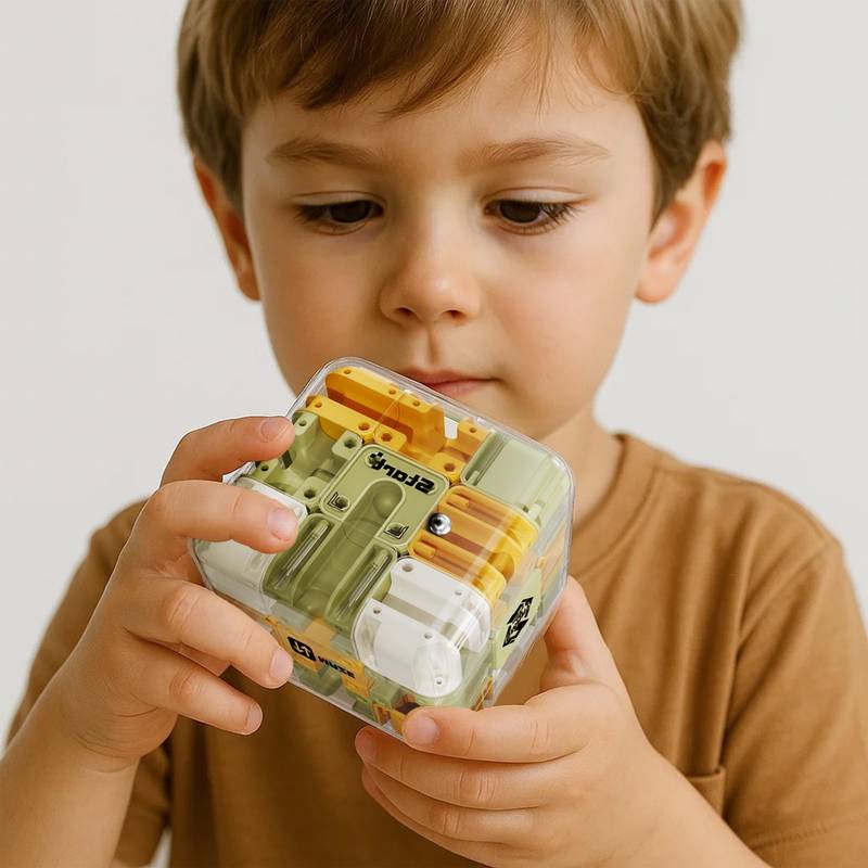 Cube Labyrinthe 3D – Jouet éducatif et interactif pour enfants