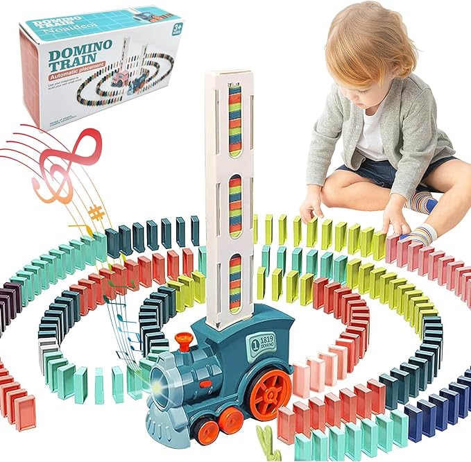 Image galerie 1 - Domino Train Automatique - Jeu Éducatif et Amusant pour Enfants