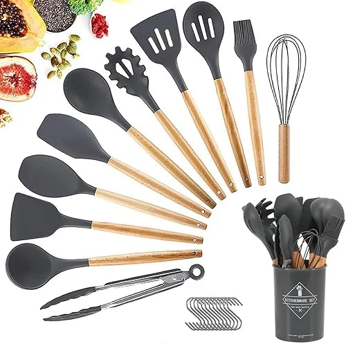 Image galerie 1 - Ensemble de 12 ustensiles de cuisine en silicone